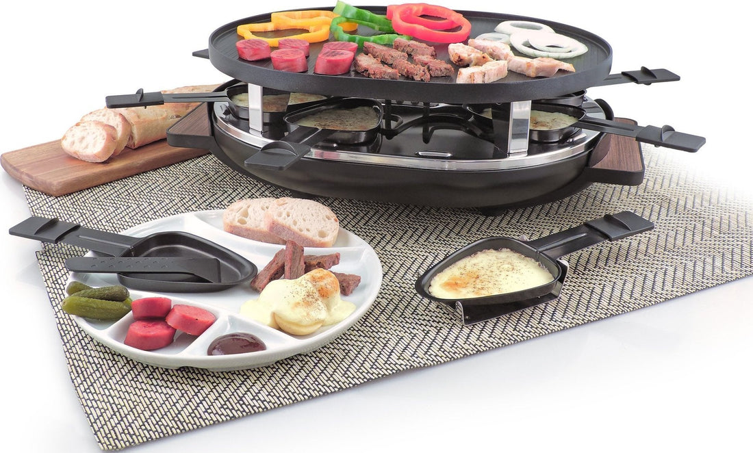 Swissmar - Matterhorn Raclette Party Grill with Reversible Cast Aluminum Non-Stick Grill Plate - KF-77066 - DISCONTINUED