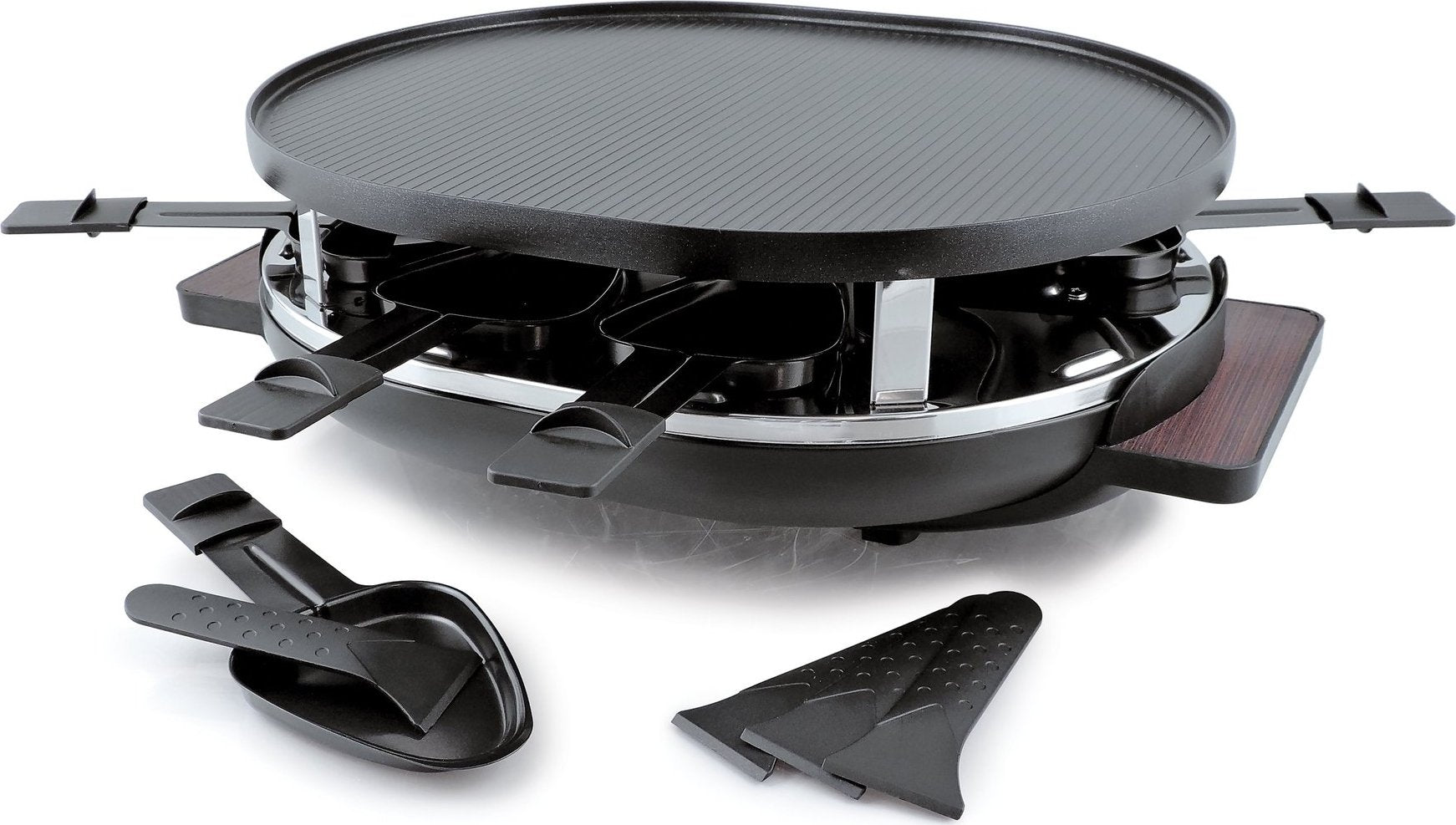 Swissmar - Matterhorn Raclette Party Grill with Reversible Cast Aluminum Non-Stick Grill Plate - KF-77066 - DISCONTINUED