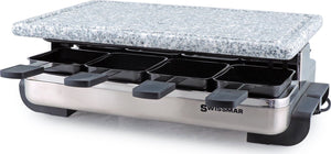 Swissmar - Stelvio Raclette Party Grill with Granite Stone Grill Top - KF-77081