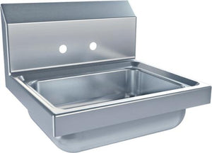 Tarrison - 17" x 15.25" x 13.375" Wall Mount Hand Sink with Two Faucet Holes On 4" Centers - HS-14