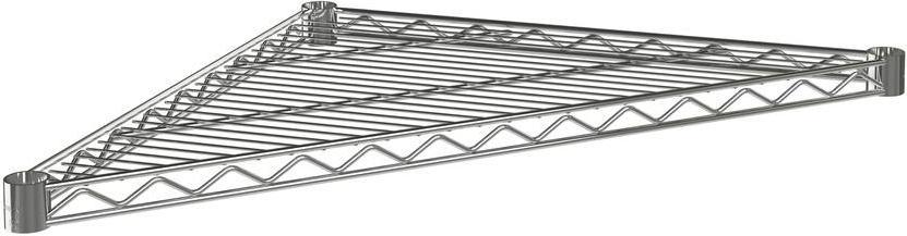 Tarrison - 18" Triangle Wire Shelf with Chrome Plated Finish - ST18C