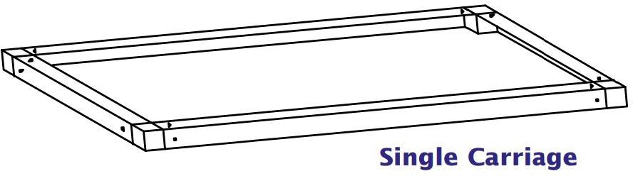 Tarrison - 18" x 48" Two Track Single Carriage System - CC1848S