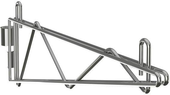 Tarrison - 21" Adjustable Single Shelf Bracket with PolySeal Clear Epoxy Finish - APB21ZS