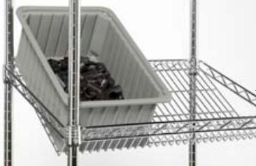 Tarrison - 24" x 18" x 69" Mobile Slanted Shelf Merchandiser - MSSU18246C