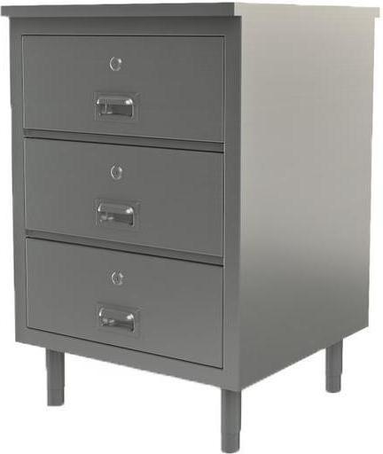 Tarrison - 24" x 24" Servery Work Table with Drawers & Locks - C2424D