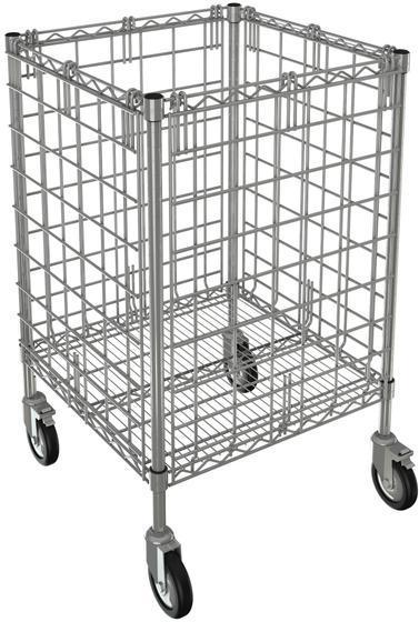 Tarrison - 24" x 24" x 40" Linen Dump Cart - LDC2424C