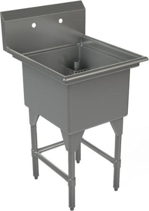 Tarrison - 29.5" 18 Gauge Stainless Steel Sink with One Compartment - CDS1-24