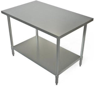 Tarrison - 30" x 24" Work Table with Stainless Steel Undershelf - SWT-2430