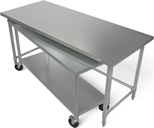Tarrison - 30" x 48" x 35" Work Table with 24" x 36" x 32" Nested Lower Table - NT-3048-36
