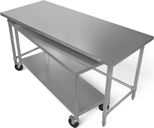Tarrison - 30" x 72" x 35" Work Table with 24" x 60" x 32" Nested Lower Table - NT-3072-60