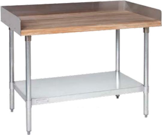 Tarrison - 36" Baker's Top Work Table with Galvanized Undershelf - HT4S-3036G