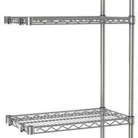 Tarrison - 36" x 14" x 63" 4-Tier Wire Add-On Shelving Unit with Chrome Finish - A14366C
