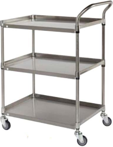 Tarrison - 36" x 18" 3 Tier Stainless Steel Bus Cart - BC1836S