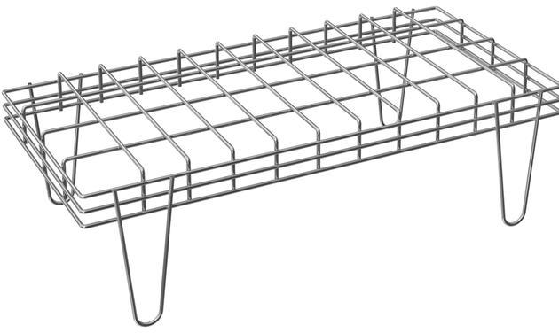 Tarrison - 36" x 18" x 10" Stackable Dunnage Rack with PolySeal Clear Epoxy Finish - SD1836Z