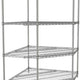 Tarrison - 36" x 18" x 63" 4-Tier Wire Corner Starter Shelving Unit with PolySeal Clear Epoxy Finish - 518366Z