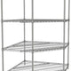 Tarrison - 36" x 21" x 63" 4-Tier Wire Corner Starter Shelving Unit with PolySeal Clear Epoxy Finish - 521366Z