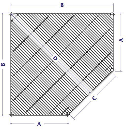 Tarrison - 36" x 21" x 74" 4-Tier Wire Corner Starter Shelving Unit with PolySeal Clear Epoxy Finish - 521367Z