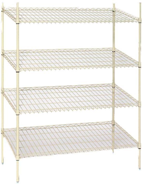 Tarrison - 36" x 24" x 63" 4-Tier Bread Rack with Chrome Finish - SSB2436C