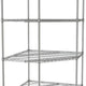 Tarrison - 42" x 24" x 74" 4-Tier Wire Corner Starter Shelving Unit with PolySeal Clear Epoxy Finish - 524427Z