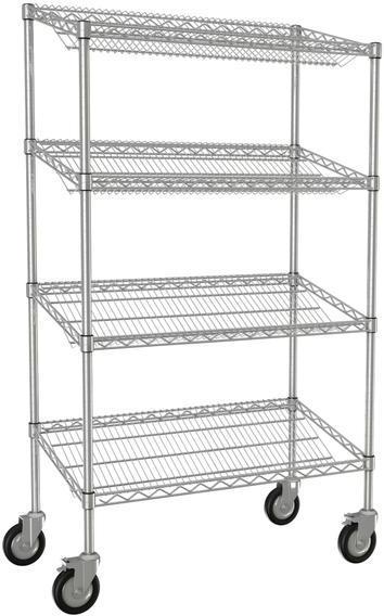 Tarrison - 48" x 18" x 60" Mobile Slanted Shelf Merchandiser - MSSU18485C