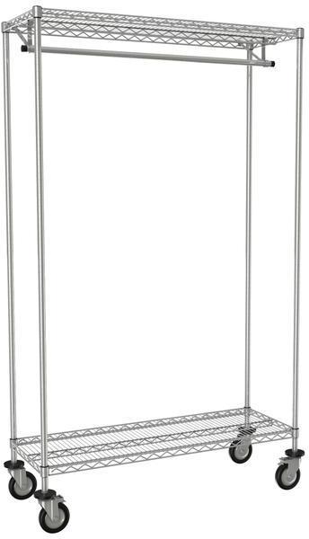 Tarrison - 48" x 18" x 74" Mobile Garment Rack - GS1848C