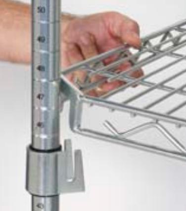 Tarrison - 48" x 24" Flex Mount Wire Shelf with Zinc Clear Epoxy Finish - SFM2448ZC