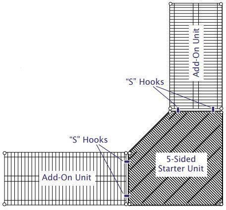Tarrison - 48" x 24" x 74" 4-Tier Wire Add-On Shelving Unit with Chrome Finish - A24487C