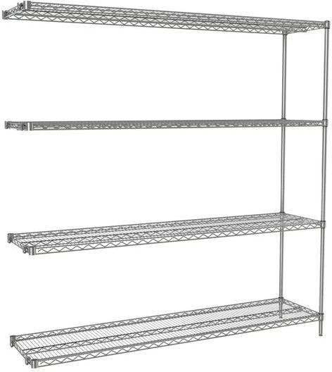 Tarrison - 48" x 24" x 74" 4-Tier Wire Add-On Shelving Unit with Chrome Finish - A24487C