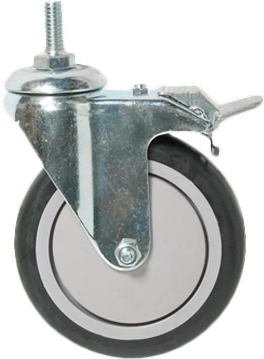Tarrison - 5" Swivel Threaded Stem Caster with Brake & 300 lbs. Capacity - C5SPB