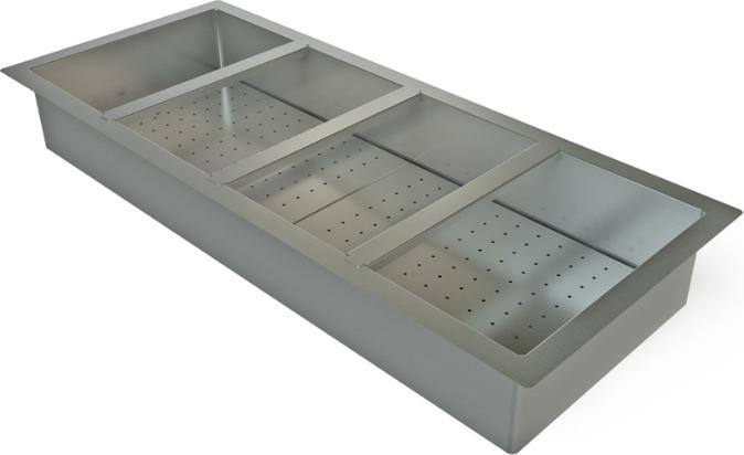 Tarrison - 56.5" x 23.5" Drop-In Cold Food Well Unit - IPD-4
