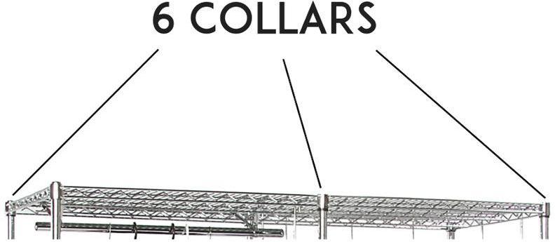 Tarrison - 6-Collar Chrome Shelf - S2460C6C