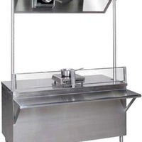 Tarrison - 60" Cabinet Base Demo Table with Overhead Mirror & 3 Drawers - DTCB3060D