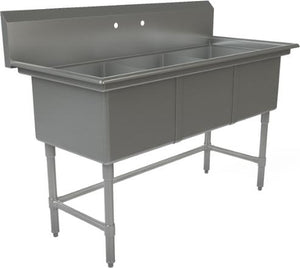 Tarrison - 60" Sink with 3 Compartments - PS3-18