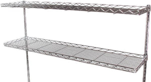 Tarrison - 60" x 12" Wire Cantilever Shelf with PolySlear Clear Epoxy Finish - CS1260Z