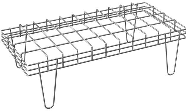 Tarrison - 60" x 24" x 10" Stackable Dunnage Rack with PolySeal Clear Epoxy Finish - SD2460Z