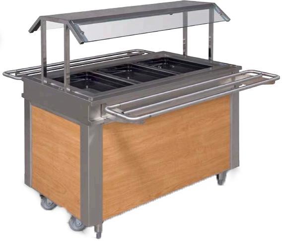 Tarrison - 62" Double Sided Buffet Servery Sneeze Guard - DBSG-62