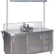 Tarrison - 72" Cabinet Base Demo Table with Overhead Mirror & 3 Drawers - DTCB3072D
