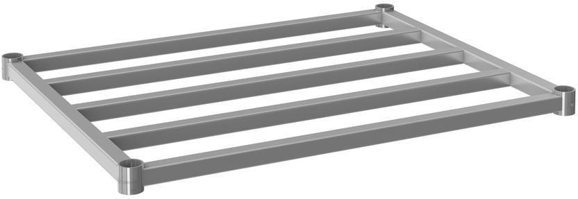 Tarrison - 72" x 24" Dunnage Shelf with PolySeal Clear Epoxy Finish - DF42472Z