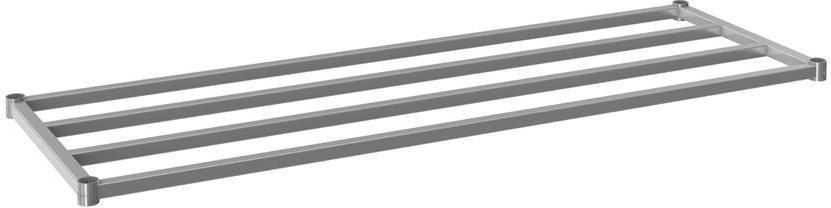 Tarrison - 72" x 24" Dunnage Shelf with PolySeal Clear Epoxy Finish - DF42472Z