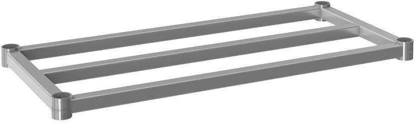 Tarrison - 72" x 24" Dunnage Shelf with PolySeal Clear Epoxy Finish - DF42472Z
