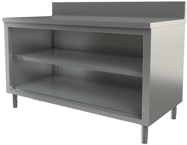Tarrison - 72" x 24" Servery Work Table with Backsplash - CO2472B