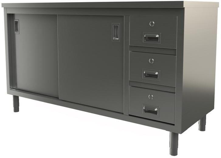 Tarrison - 72" x 24" Servery Work Table with Drawers & Sliding Doors - C2472D