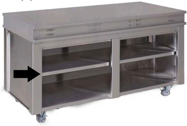 Tarrison - 74" Stainless Steel Middle Shelf - TSU74S