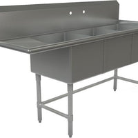 Tarrison - 75" Sink with 3 Compartments & Left Drainboard - PS3-18L