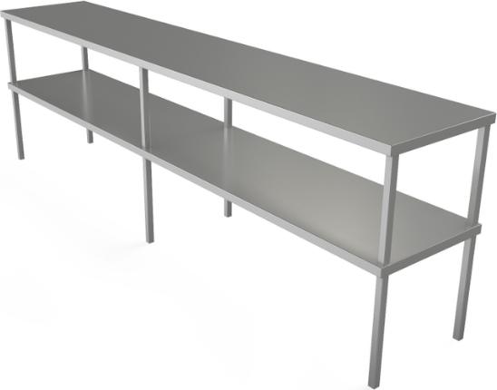 Tarrison - 84" x 24" x 30" Double Overshelf Table Mount - DOS2484