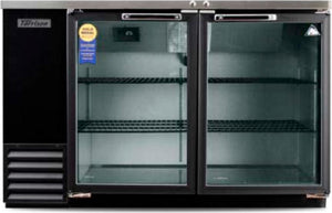 Tarrison - 89.25" Refrigerated Back Bar Cabinet with Glass Hinged Doors - TBB90G