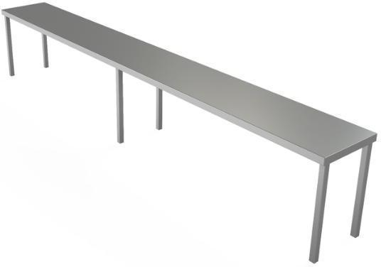 Tarrison - 96" x 12" x 18" Single Overshelf Table Mount - SOS1296