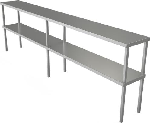 Tarrison - 96" x 12" x 30" Double Overshelf Table Mount - DOS1296