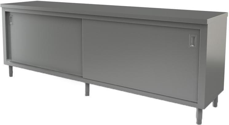 Tarrison - 96" x 24" Servery Work Table with Sliding Doors - C2496