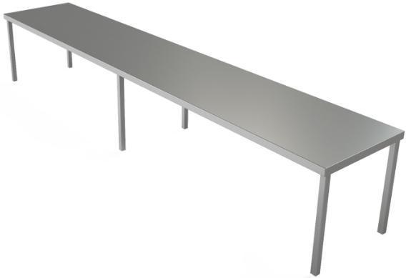 Tarrison - 96" x 24" x 18" Single Overshelf Table Mount - SOS2496